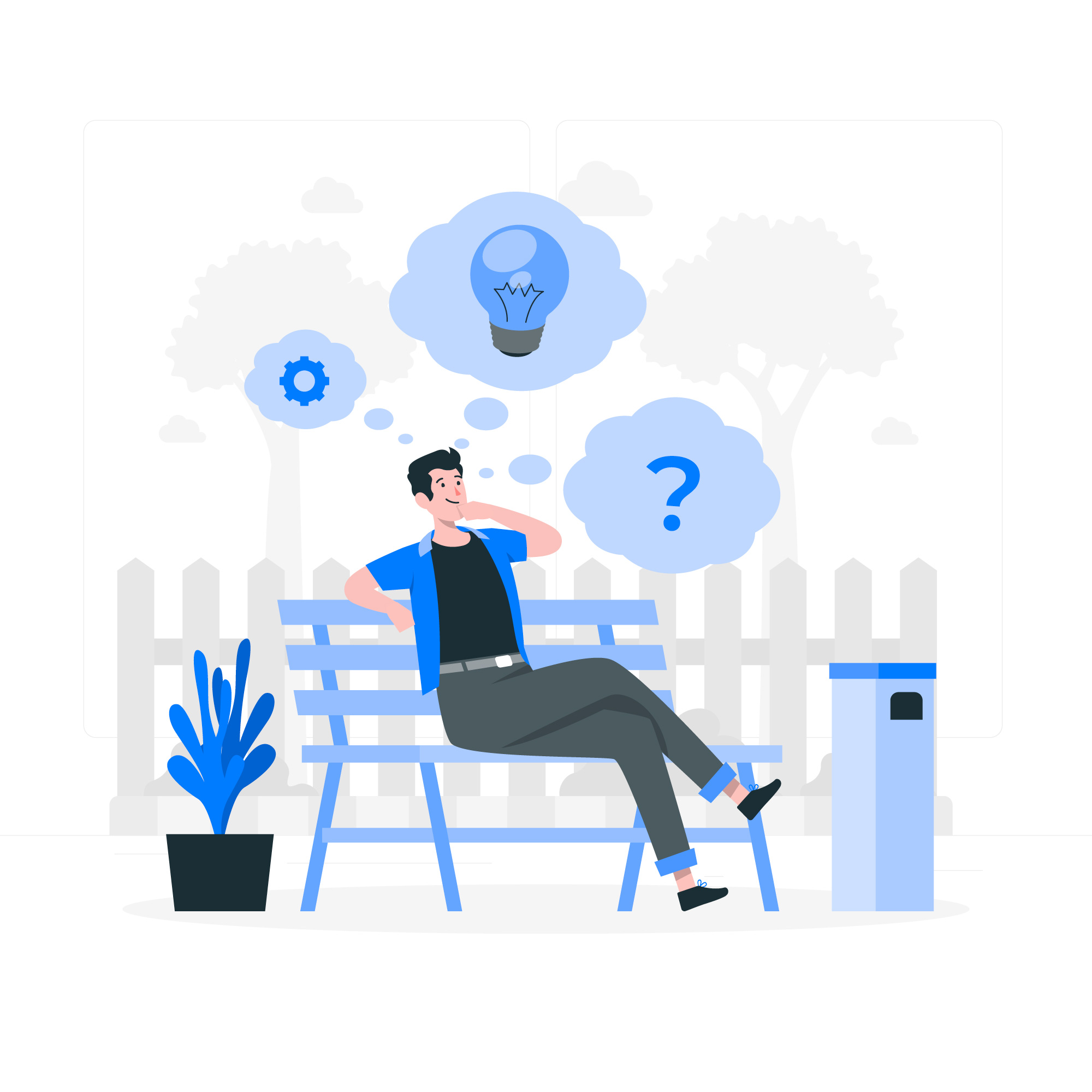 Developer summarizing DevOps performance using DORA metrics illustration