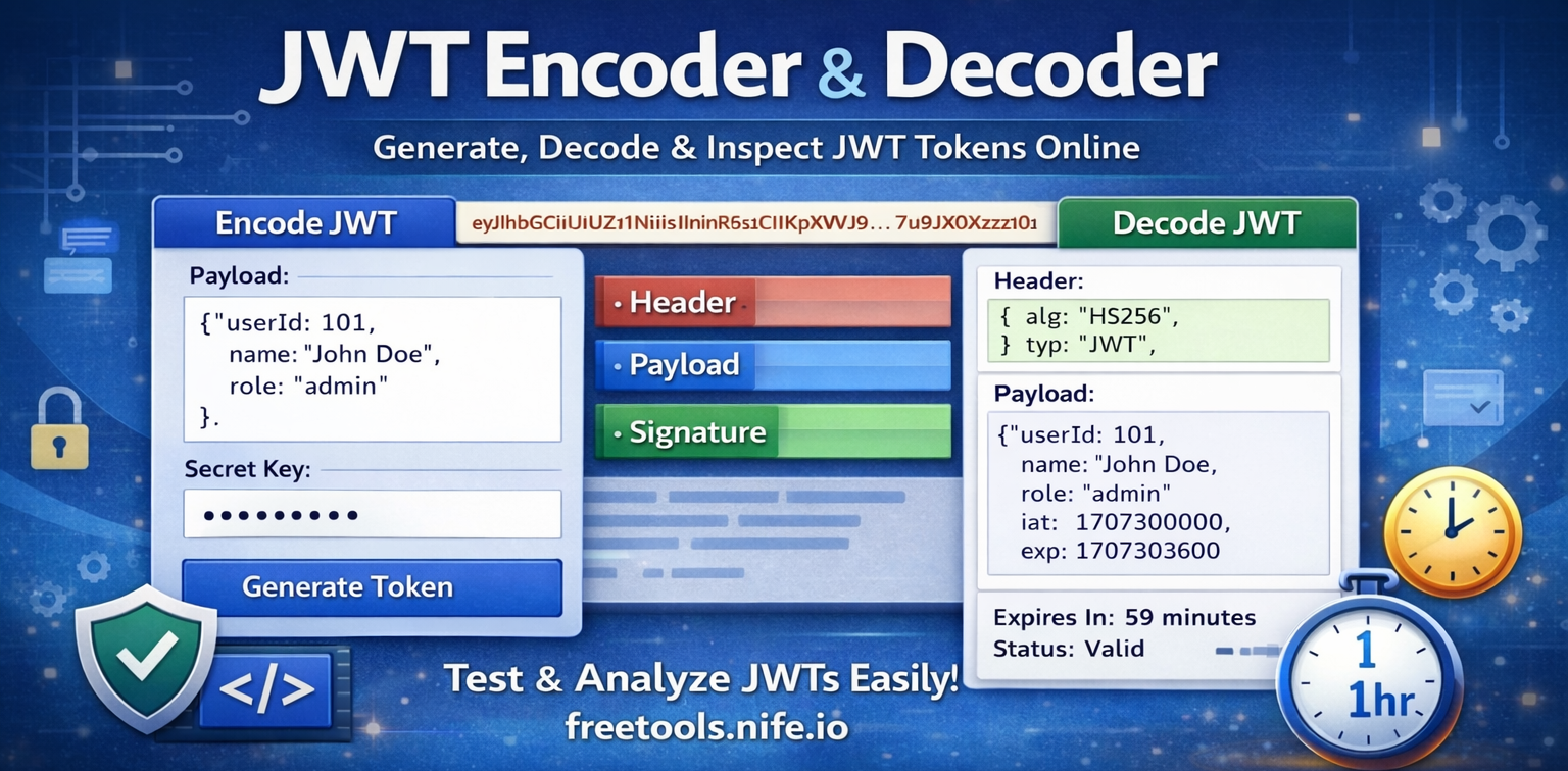 JWT Encoder and Decoder Tool